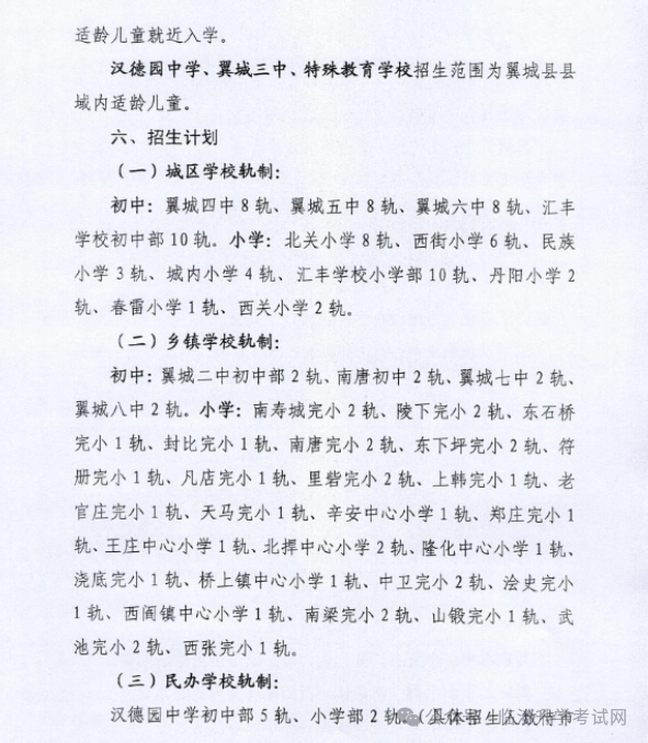 2024年临汾17县（市、区）中小学校划片范围及招生计划汇总！